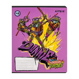 Зошит Kite Ninja Turtles, 18 аркушів, клітинка (NT24-236), в асортименті - мініатюра 9