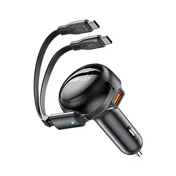 Зарядний пристрій Acefast 3xUSB 53W (2xUSB-C+USB-A) + cable USB-C 2in1 B13 (6974316282921)