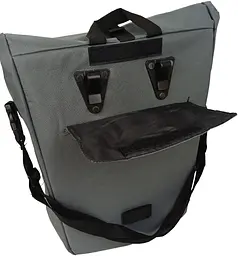 Велосипедна сумка на багажник з дощовиком 22L сіра Bikemate sum0028926 - мініатюра 7