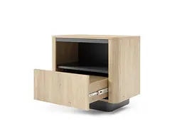 Тумба приліжкова Perfect Home Торро / Torro 1S/63 з 1 шухлядою Дуб кремона/чорний (PFH-091419) - мініатюра 2