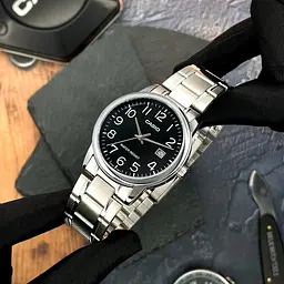 Чоловічий годинник Casio MTP-V002D-1B Сріблястий ( AT1141-0322 ) - мініатюра 3