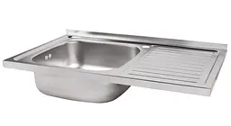 Мийка кухонна Brinex 5080-L 0.6 мм, накладна BRIN5080LSAT06 - мініатюра 3