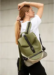 Жіночий рюкзак Sambag RENEDOUBLE хакі 37 x 31 x 14 см (27151119r) - мініатюра 6