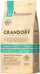 Сухий корм Grandorf 4 Meat & Brown Rice Adult Indoor для дорослих кішок 4 види м'яса з рисом 2 кг (5404009589026)