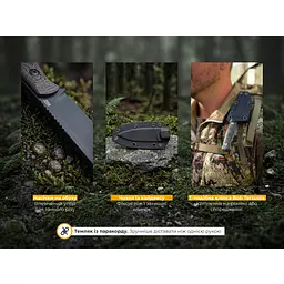 Ніж фіксований туристичний Weknife Notchline, (8.7 см) CPM S35VN /Carbon Fiber мідний з чохлом - мініатюра 13