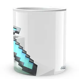 Кухоль GeekLand Minecraft Майнкрафт Алмазний меч MС.02.370 330 мл білий - мініатюра 2