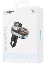 Автомобільний зарядний пристрій Proove FM Launcher Sound Link 30W (PD+QC3.0) Type-C+USB black (FMSL30110001) - мініатюра 5