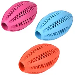 Flamingo Dental Rugby 11х6х6 см Ball Фламинго Дентал Регби м'яч резиновий іграшка для собак