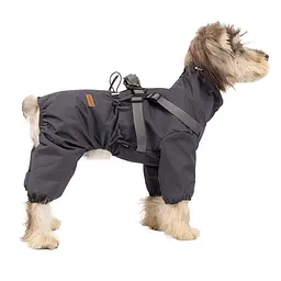 Світловідбивний дощовик-комбінезон для собак Derby R61 Grey Reflective 3XL - мініатюра 2