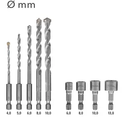 Набір біт і свердел Trotec 49 pieces Hexagon Shank Drill and Bit Set (6200001160) - мініатюра 12