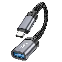 Мульти адаптер хаб Hoco UA24 Type-C to USB 3.0 сірий - мініатюра 6
