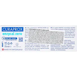 Зубна паста Curaprox Enzycal Zero ферментна без фтору 75 мл - мініатюра 4