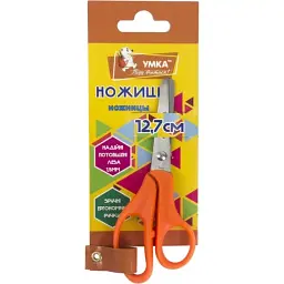 Ножиці дитячі Умка 12,7 см помаранчеві НЦ404-02 - мініатюра 2