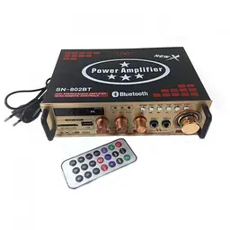 Підсилювач звуку з караоке та Bluetooth UKC 802 BT (4515_680)