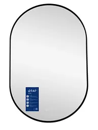 Дзеркало Qtap Scorpio (SC1) 600x900 мм, овальне, з LED-підсвічуванням Touch QTSC600900