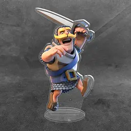Акрилова колекційна фігурка Clash of Clans, Clash Royale Персонаж Лицар 15 см - мініатюра 2