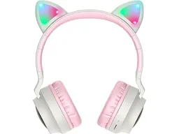 Навушники з мікрофоном Hoco W27 Cat Ear Grey - мініатюра 2