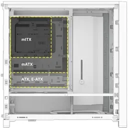 Корпус для ПК Corsair FRAME 4000D RS White (CC-9011313-WW) - мініатюра 3