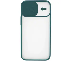Чохол UFT для iPhone 12 mini силіконовий зі шторкою, що захищає камеру Green - мініатюра 2
