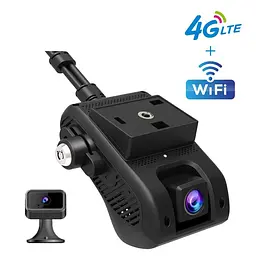 Автомобільний відеореєстратор з 4G + WIFI + GPS Jimi JC400 з передачею відео через інтернет (внутрішня камера винесена на дроті) (100691) - мініатюра 2