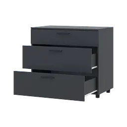 Комод Doros Торн Антрацит 3Ш 90х51.6х80 (41510161) - мініатюра 2