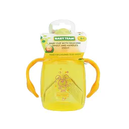 Поїльник з силіконовим спаутом і ручками Baby Team 5004BT 250 мл