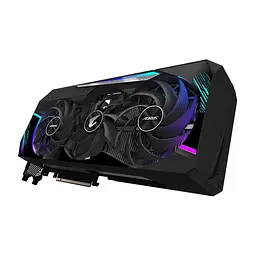 Відеокарта Gigabyte RTX 3080 10Gb Aorus Master LHR (GV-N3080AORUS M-10GD rev 2.0) (GDDR6X, 320 bit, PCI-E v4.0 x16) Б/в - мініатюра 2