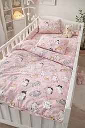 Набір для дитячого ліжечка Cotton з 6 речей TC303375635