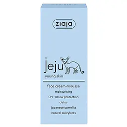 Крем-мус для обличчя Ziaja Jeju Mousse SPF10, 50 мл (15612) - мініатюра 2