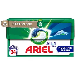 Капсулы для стирки Ariel Pods All-in-1 Горный Родник 24 шт. х 21 г