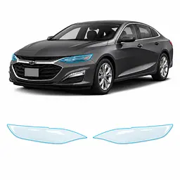 Антигравійна захисна бронеплівка за лекалами для Chevrolet Malibu IX facelift 2019-2024 - оптика (фари та ПТФ)
