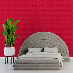 Декоративна 3D панель самоклейка Sticker Wall під цеглу Червона 700x770x7мм (008-7) - мініатюра 5