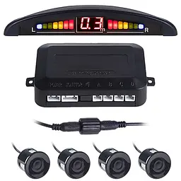 Паркувальна система Pulso LED 4 датчика D22 мм Конектор Чорный (LP-10140-black)