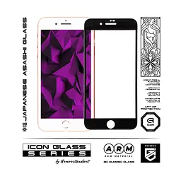 Захисне 3D скло для Apple iPhone 7 Plus/8 Plus, Icon 3D, загартоване, 9H, загартоване скло, повне проклеювання, протиударне, глянсове з олеофобним покриттям, на весь екран, сумісне з чохлами, проста установка, ArmorStandart (ARM55982-GI3D-BK) - мініатюра 2