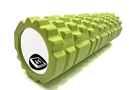 Масажний ролик EasyFit Grid Roller 45 см v.2.1 Салатовий