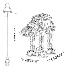 Конструктор LEGO Star Wars Пряниковий крокохід AT-AT 697 ел. (40806) - мініатюра 15