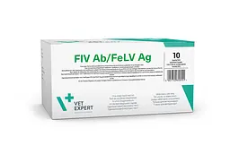 Експрес-тест Vet Expert FiV Ab/FeLV Ag - антитіла імунодефіциту котів вірус лейкемії 2 шт