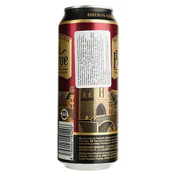 Уцінка. Пиво Old Prague Bohemian Dark Lager, темне, фільтроване, 4,4%, з/б, 0,5 л  - мініатюра 6