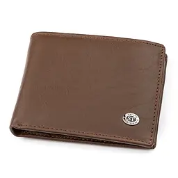 Чоловічий шкіряний гаманець (ST-1) ST Leather 11,5х9х2,5 см acs0015172