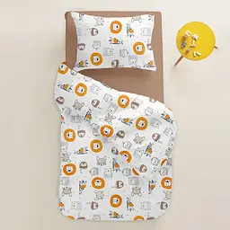 Наволочка Cosas Leo & giraffe 40х60 см теракотова (LeoGiraffeFox_40) - мініатюра 2