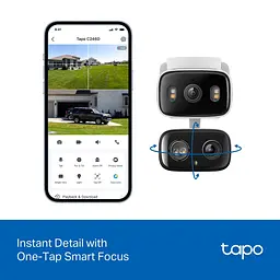 Камера IP з подвійним об'єктивом Tapo C246D 3MP N300 microSD motion detection TP-Link teh0015991 - мініатюра 7