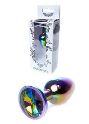 Анальна пробка - Jewellery Multicolour Plug Clear - мініатюра 1