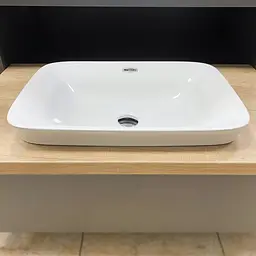 Умивальник VBI Melitto white врізний VBI-018018, Білий - мініатюра 3