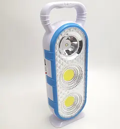 Акумуляторний LED ліхтар та 2 COB лампи прожектор з сонячною панеллю USB вихід та функція Power bank Feiteng 7122