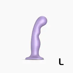 Насадка для страпону Strap-On-Me Dildo Plug P&G Lilas Metallic L - мініатюра 2