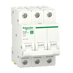 Автоматичний вимикач змінного струму Schneider RESI9 50А, 3P, крива C, 6кА