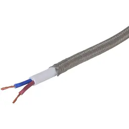 Декоративний кабель Brille IU-2 у тканинному обплетенні 2x0.75 GY (1 м) 42-131 сірий