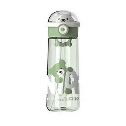 Пляшка для води Nice 620 мл із кришкою фліп топ на защіпці, зелений Happy Life HP17300GR - мініатюра 9