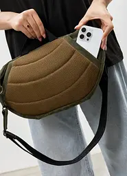 Сумка бананка Sambag DistrictDart оливкова 38×21 см (80460419) - мініатюра 5