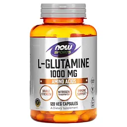 Л-Глютамін в капсулах L-Glutamine 1000мг - 120 вег.капсул
